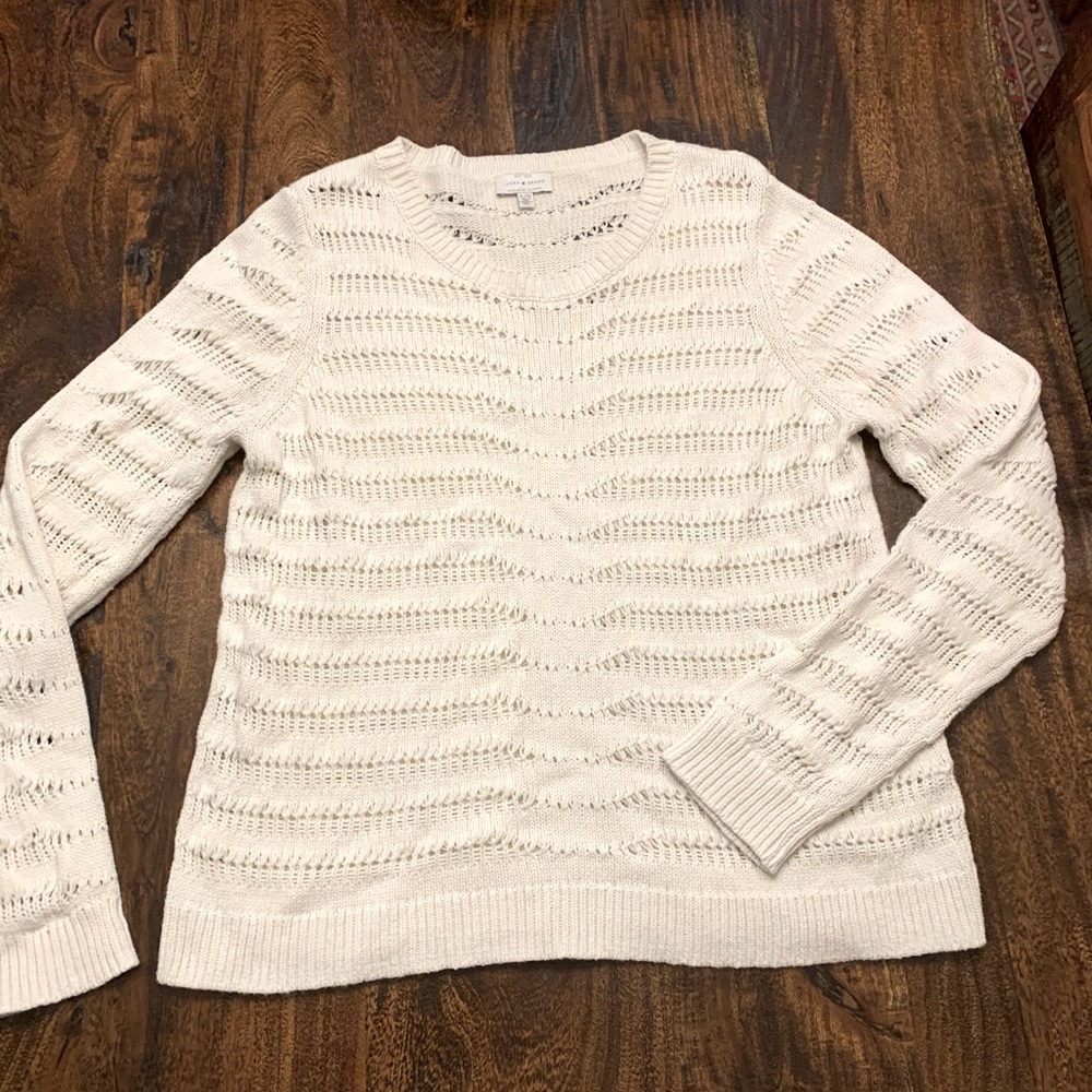 Lucky Brand - White Spring Sweater - Size XL